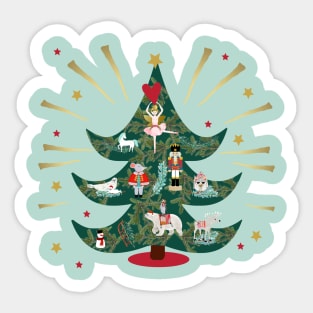 Xmas Nutcracker Tree Sticker